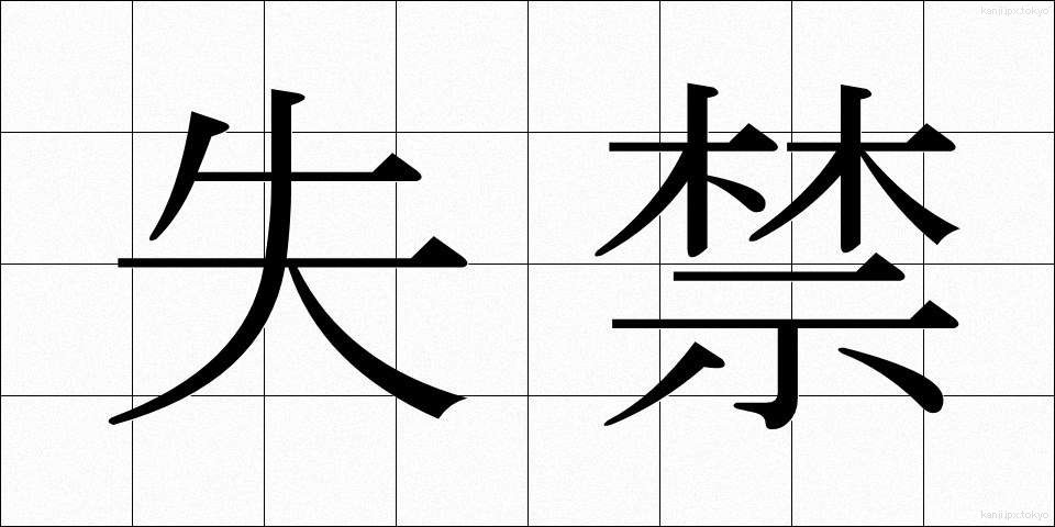 失禁 (しっきん)
