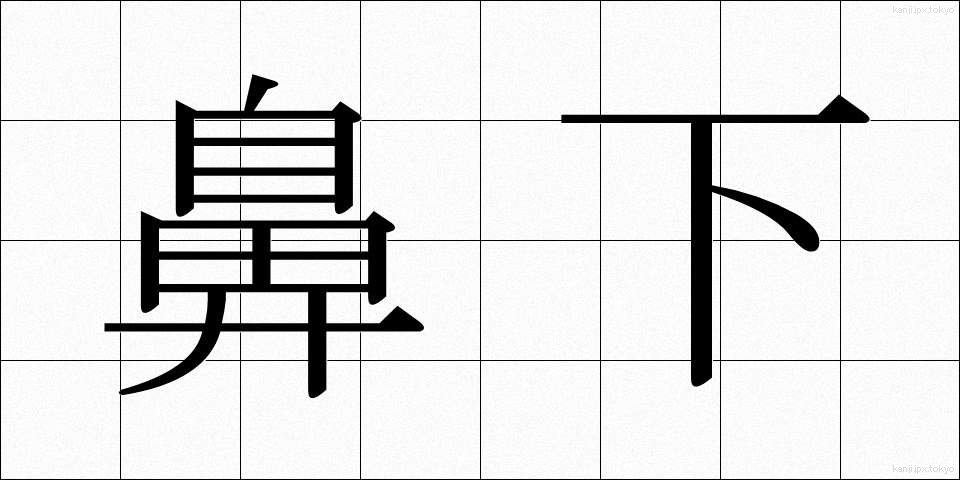 鼻下 (びか)