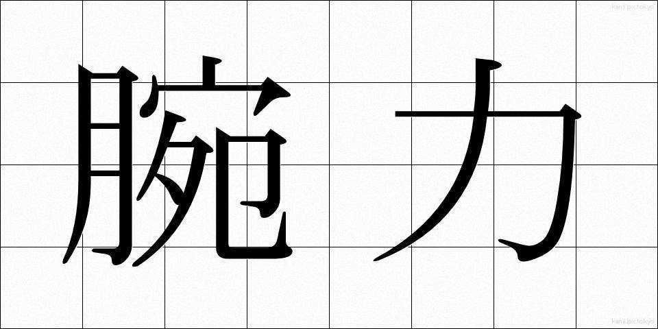 腕力 (わんりょく)