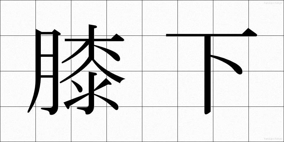 膝下 (ひざした)