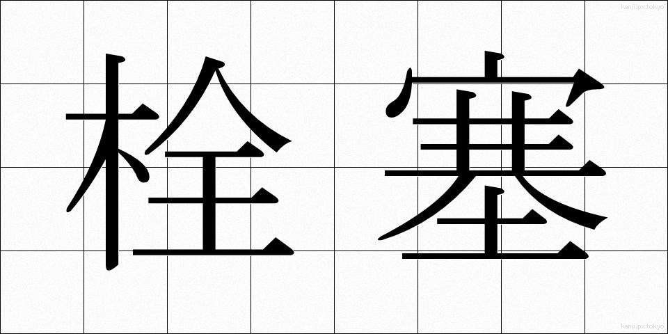 栓塞 (せんそく)