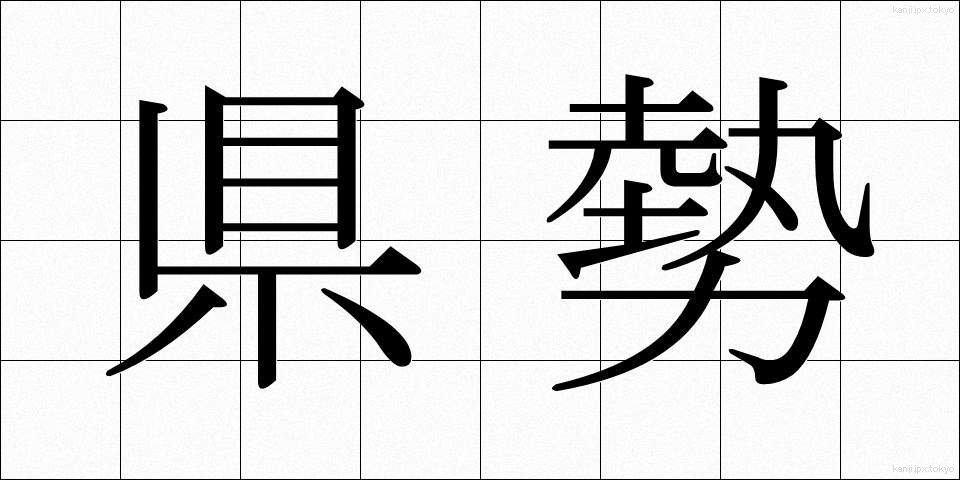 県勢 (けんせい)