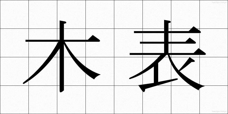 木表 (きおもて)