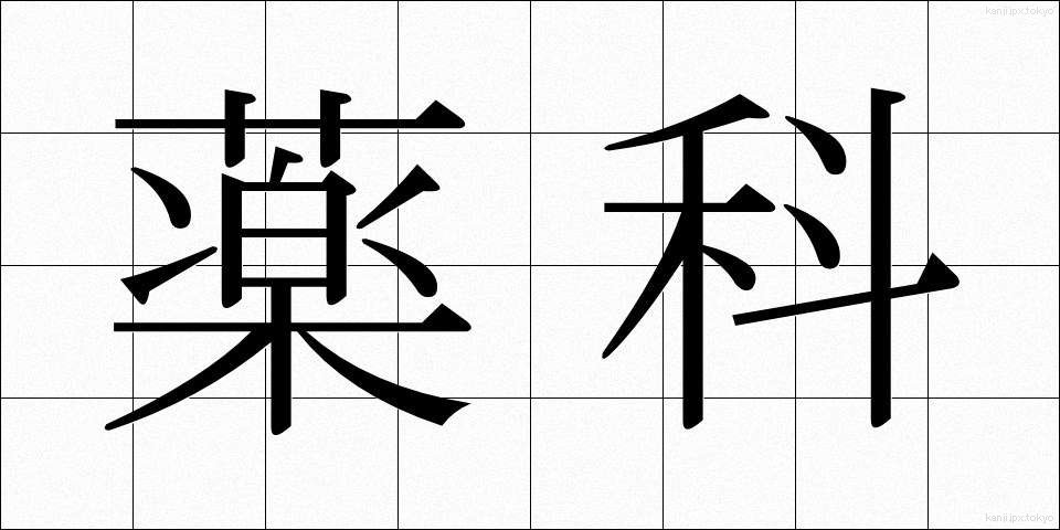 薬科 (やっか)