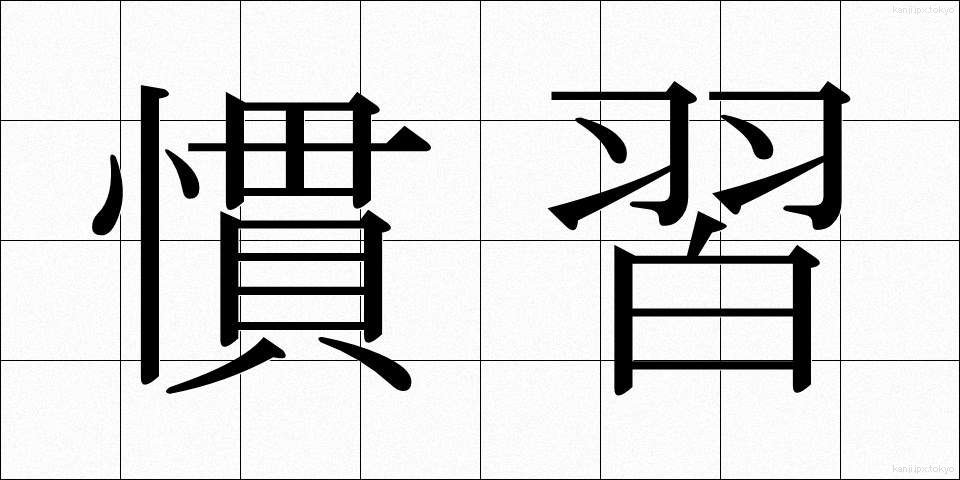 慣習 (かんしゅう)