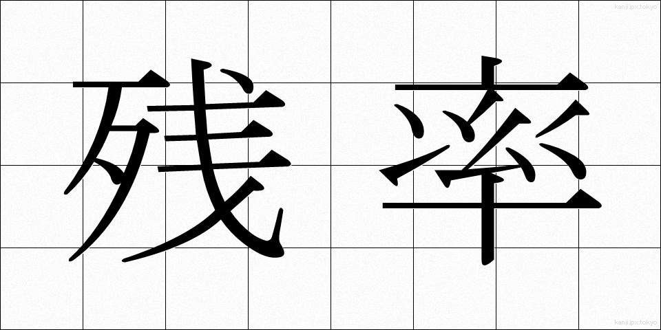 残率 (ざんりつ)