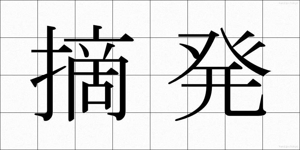 摘発 (てきはつ)