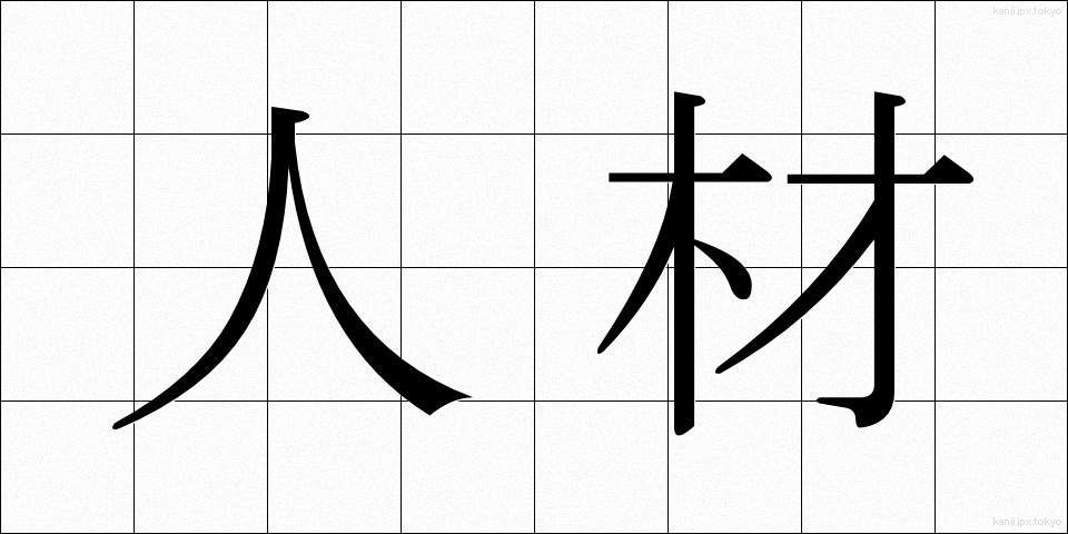 人材 (じんざい)