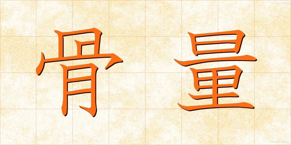 骨量 (こつりょう)