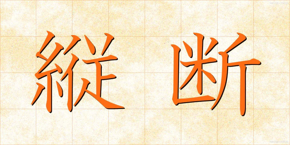 縦断 (じゅうだん)