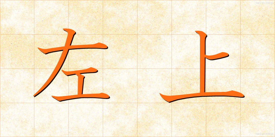 左上 (さじょう)