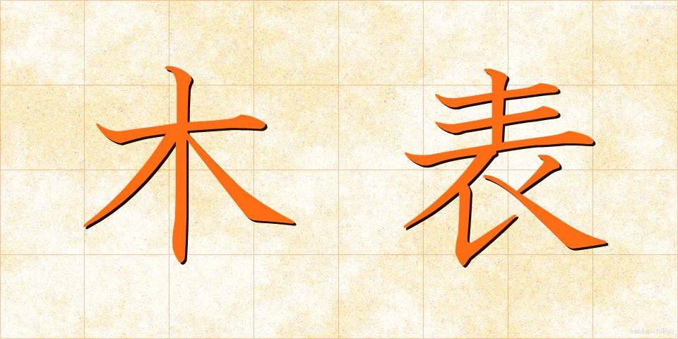 木表 (きおもて)