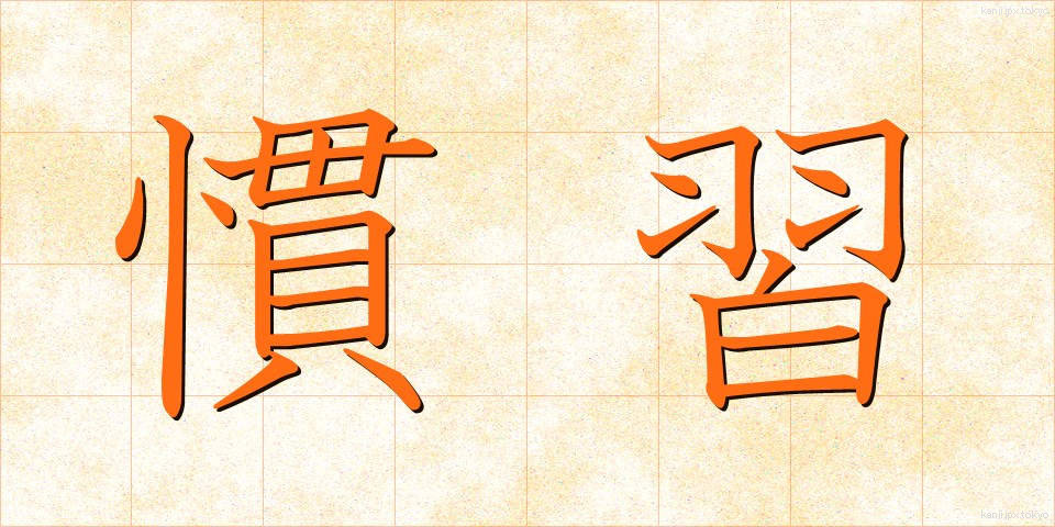 慣習 (かんしゅう)