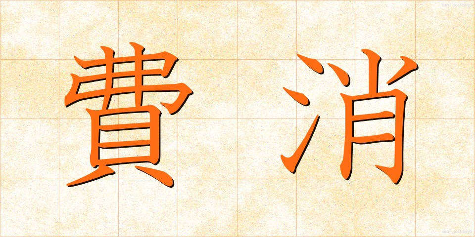 費消 (ひしょう)