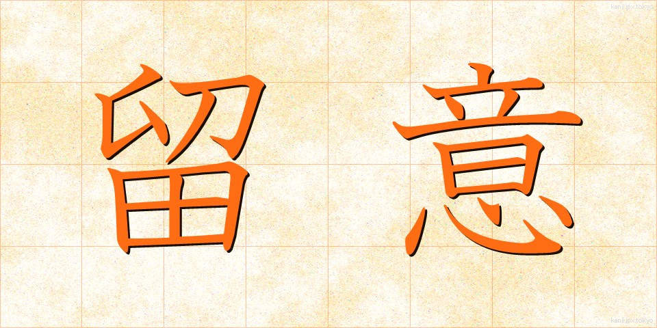 留意 (りゅうい)