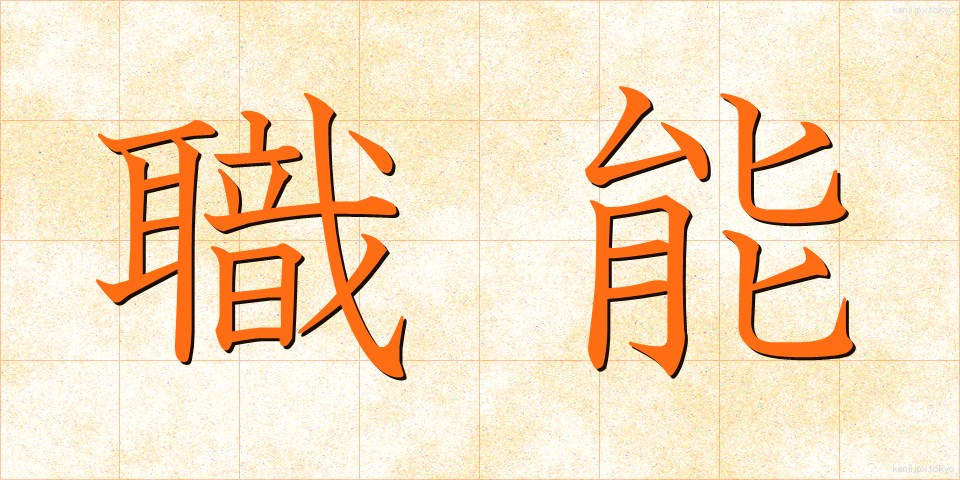 職能 (しょくのう)