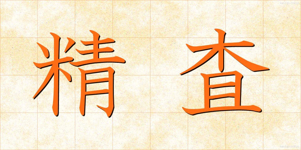 精査 (せいさ)