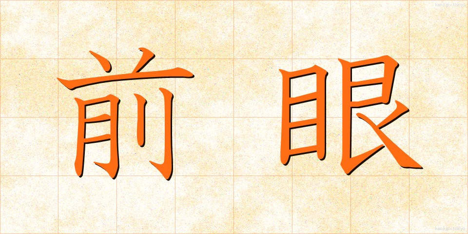 前眼 (ぜんがん)