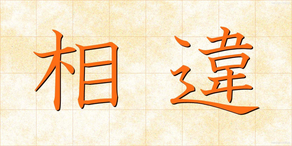 相違 (そうい)