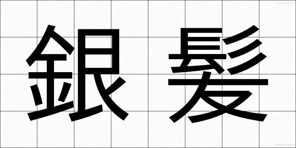 銀髪 (ぎんぱつ)
