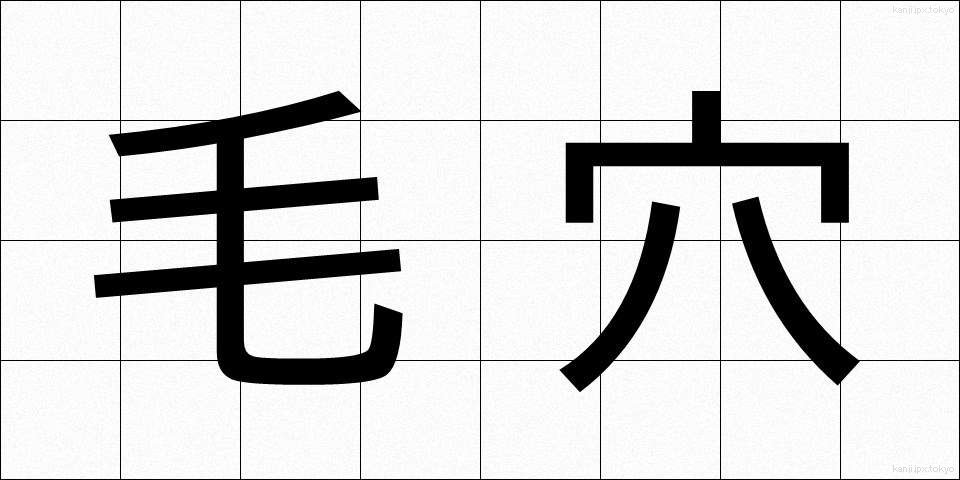 毛穴 (けあな)