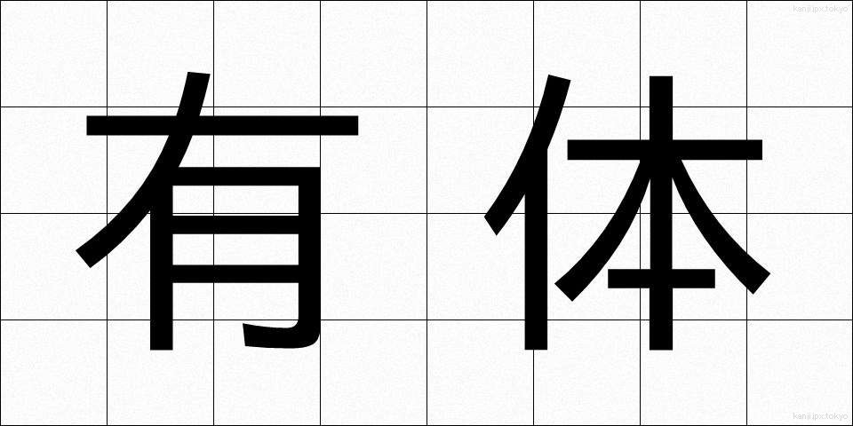 有体 (ゆうたい)