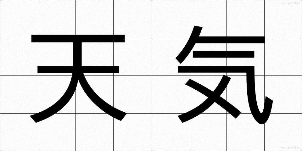 天気 (てんき)