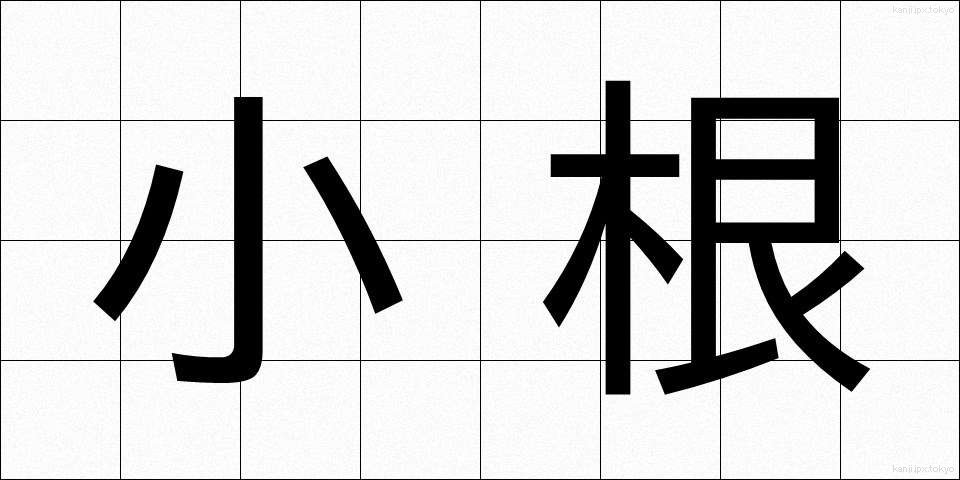 小根 (しょうこん)