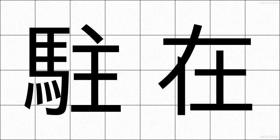 駐在 (ちゅうざい)