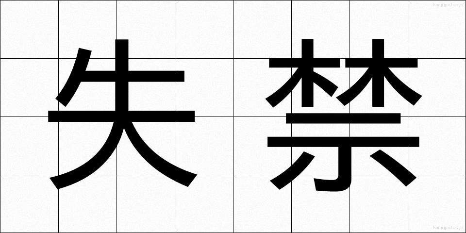 失禁 (しっきん)