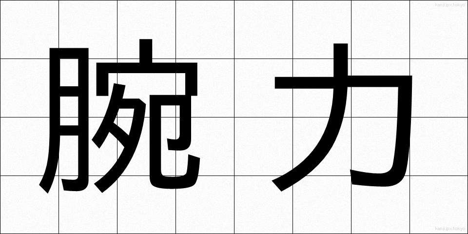 腕力 (わんりょく)