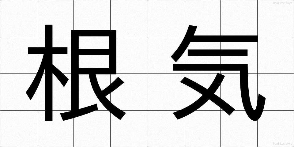 根気 (こんき)