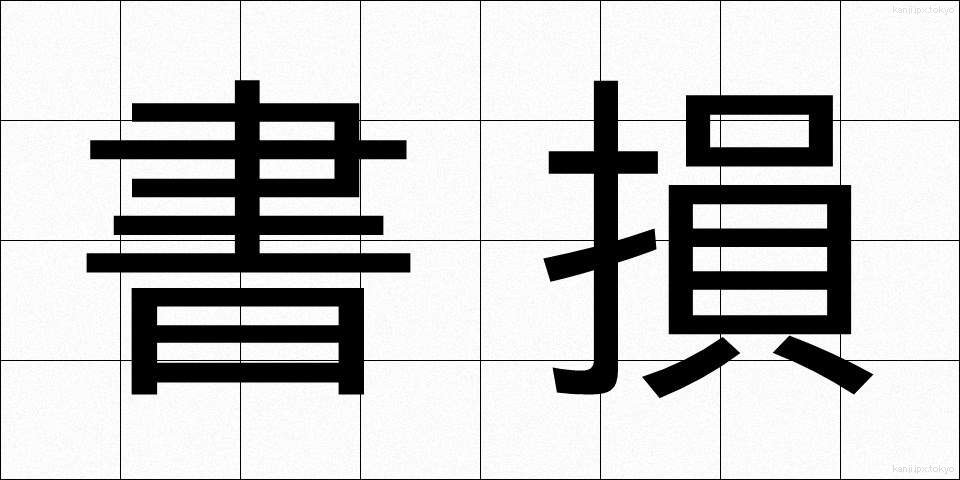 書損 (しょそん)
