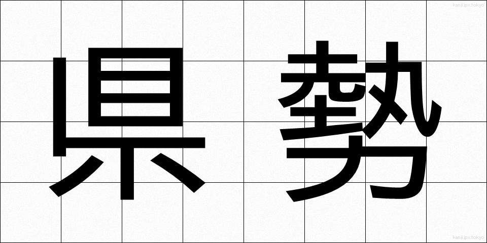 県勢 (けんせい)