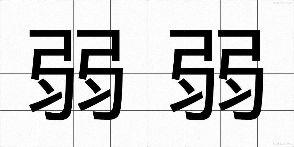 弱弱 (じゃくじゃく)