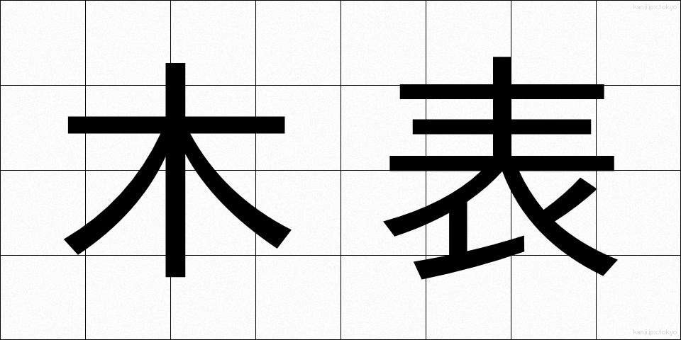 木表 (きおもて)
