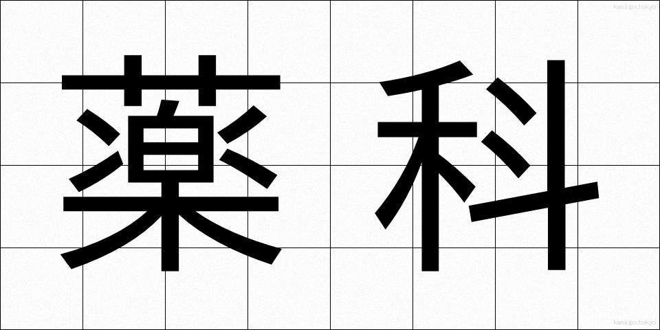 薬科 (やっか)