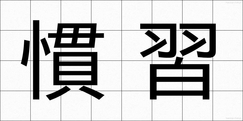 慣習 (かんしゅう)