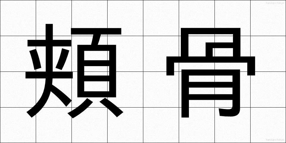 頬骨 (ほおぼね)