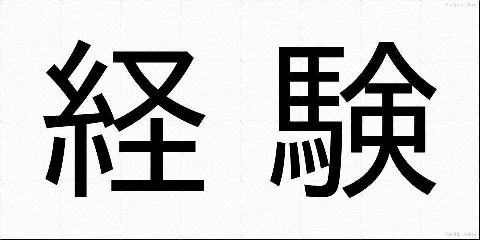 経験 (けいけん)