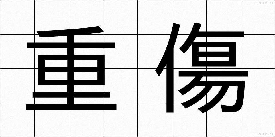 重傷 (じゅうしょう)