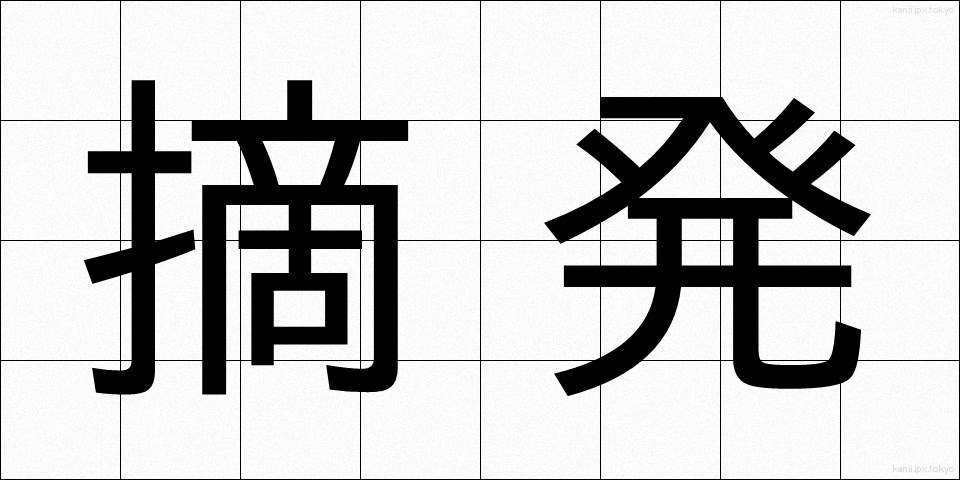 摘発 (てきはつ)
