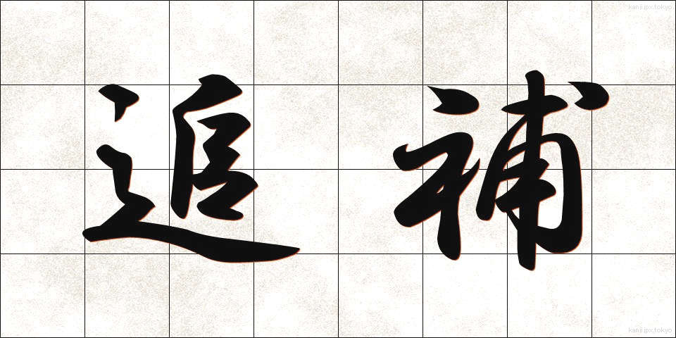 追補 (ついほ)
