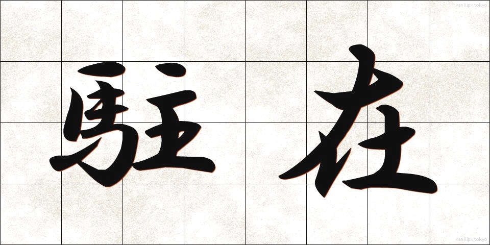 駐在 (ちゅうざい)