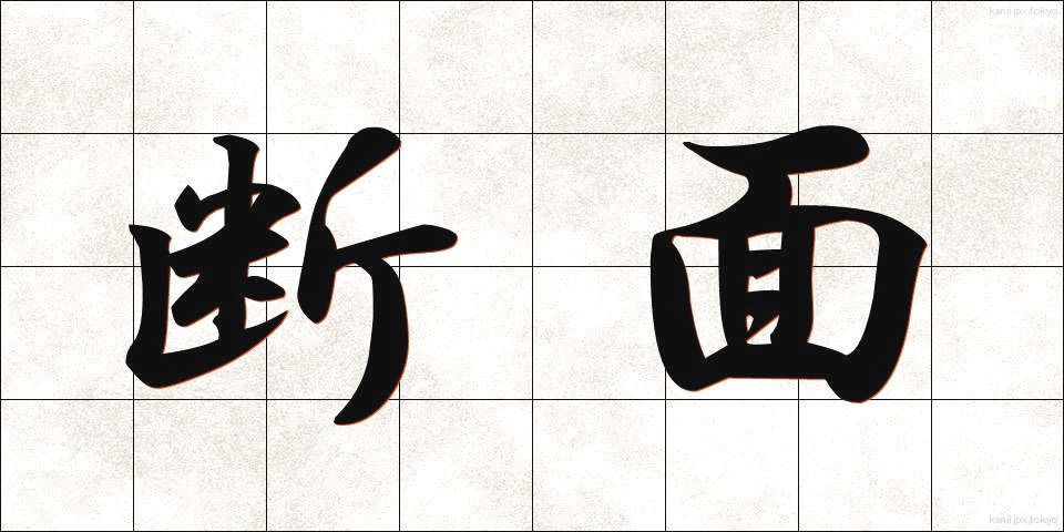 断面 (だんめん)
