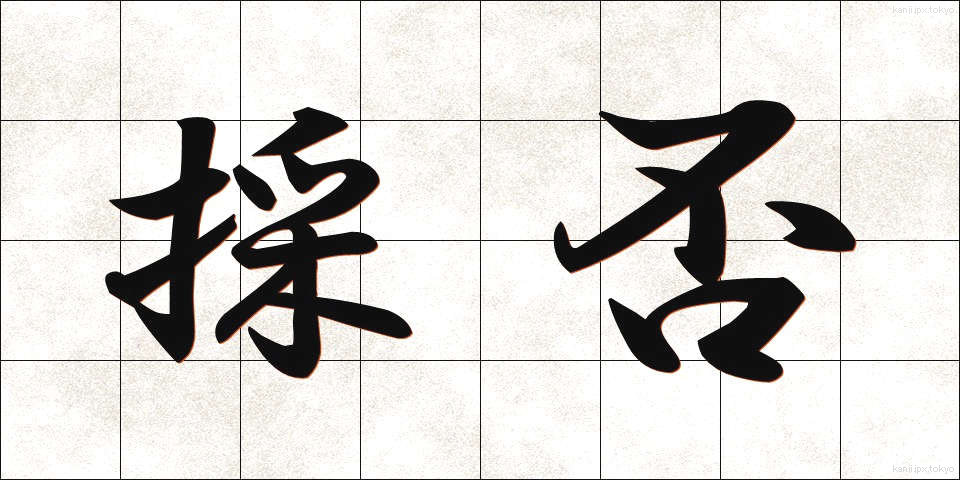 採否 (さいひ)