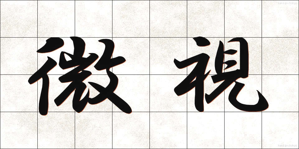微視 (びし)