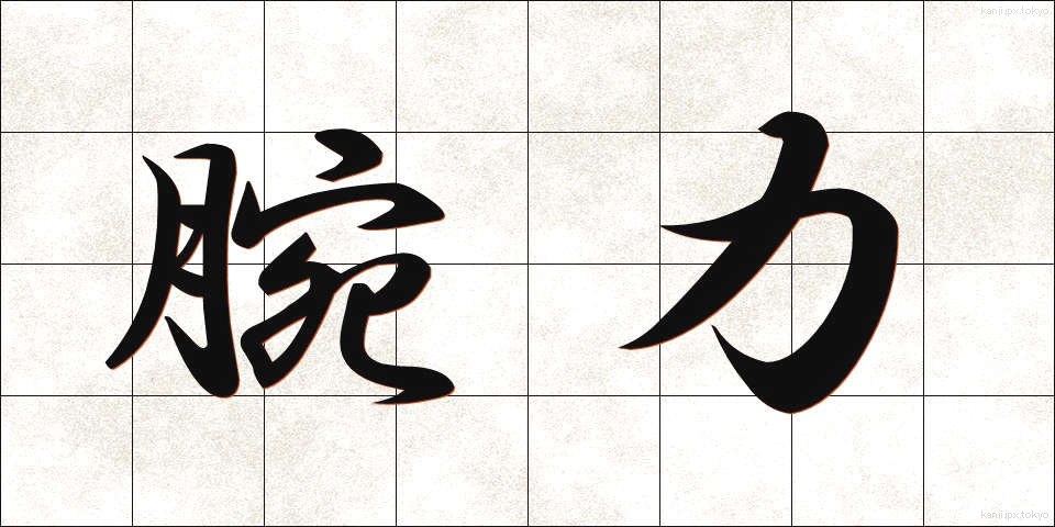 腕力 (わんりょく)
