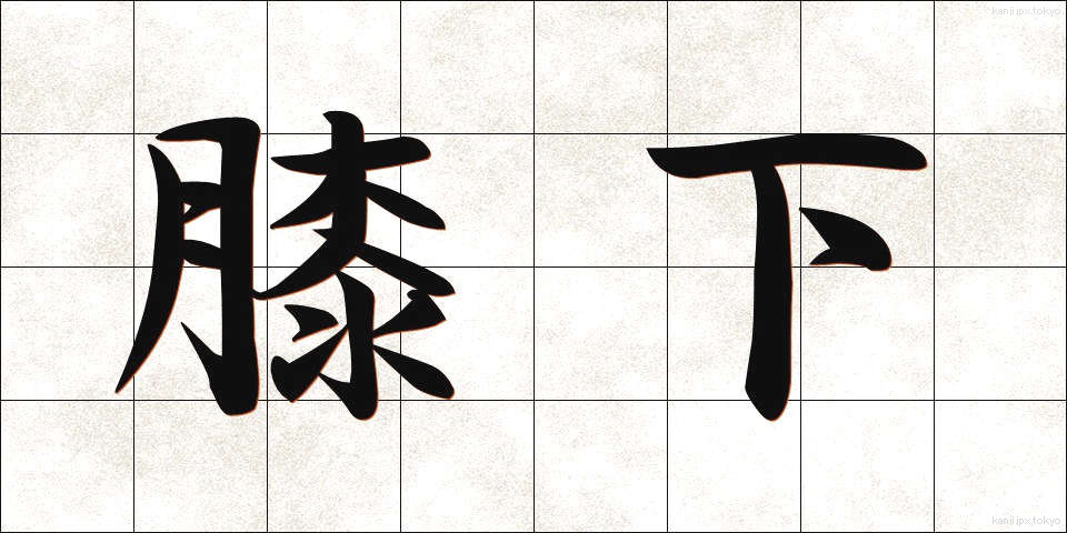 膝下 (ひざした)