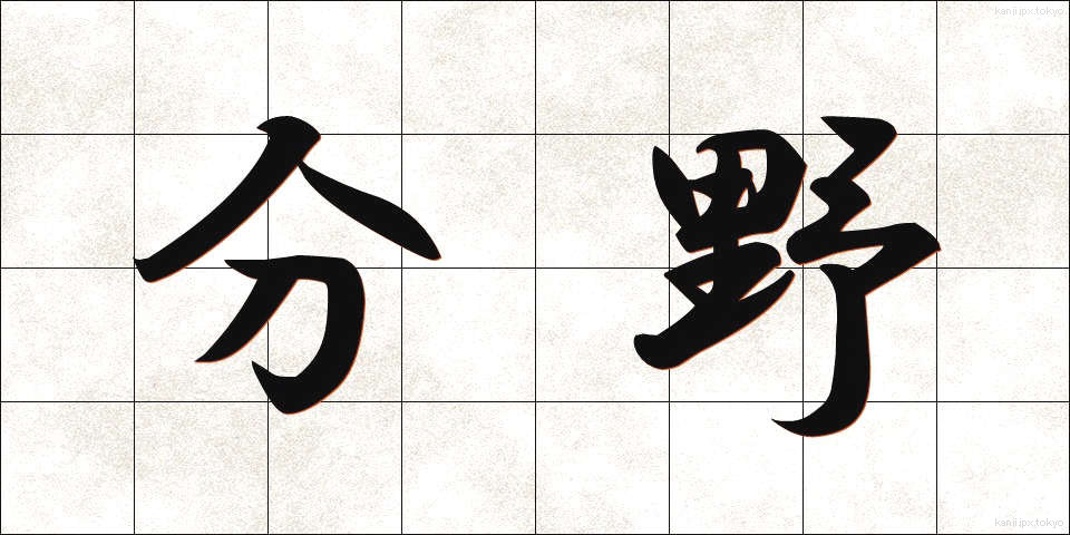 分野 (ぶんや)